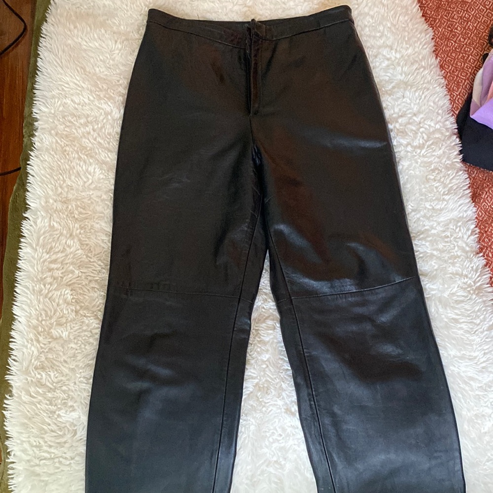 Genuine Leather Biker Pants